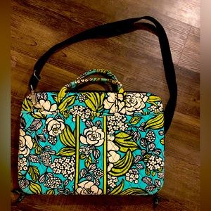 Vera Bradley Island Bloom Hardshell Laptop Case w/ Adjustable Strap 17”